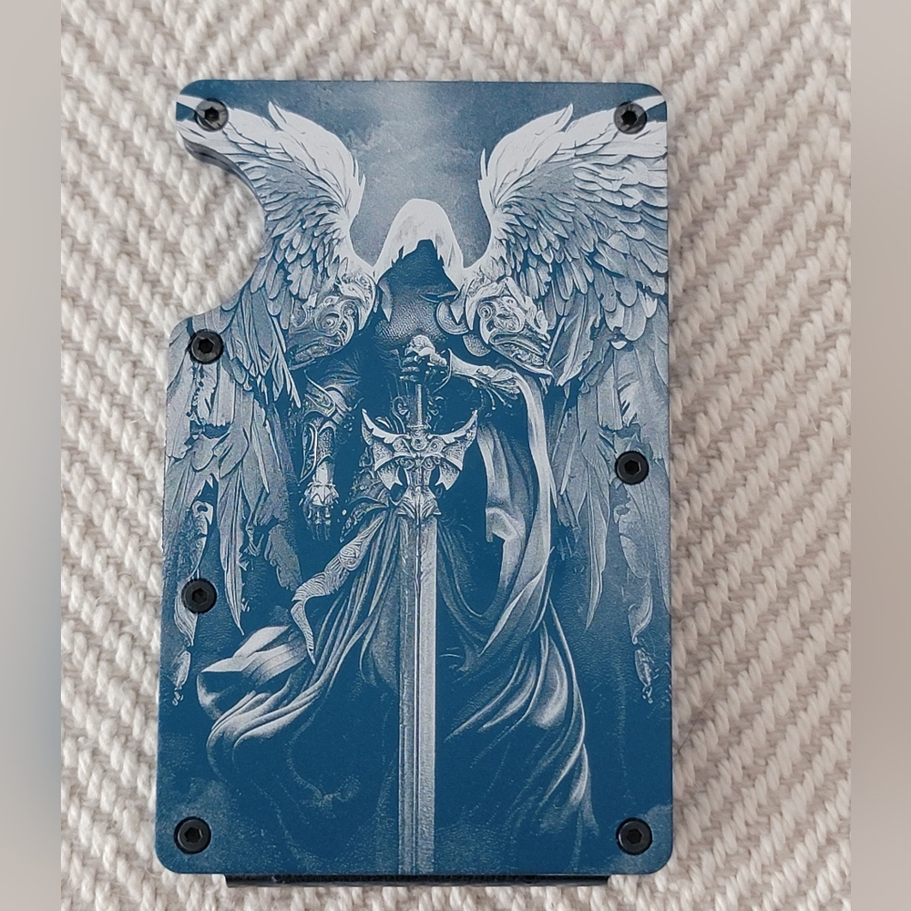Minimalist Card Wallet Anodized Aluminum RFID Block Guardian Archangel Wallet!